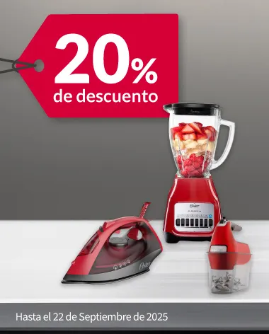 20% de descuento en electrodomésticos
